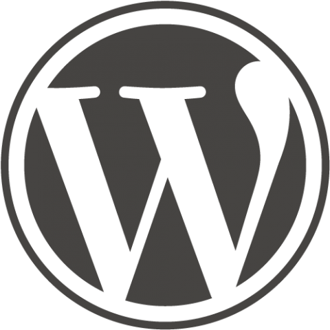 Dark Grey WordPress Logo; WordPress; Responsive Websites; Easy to use; CMS; cost effective